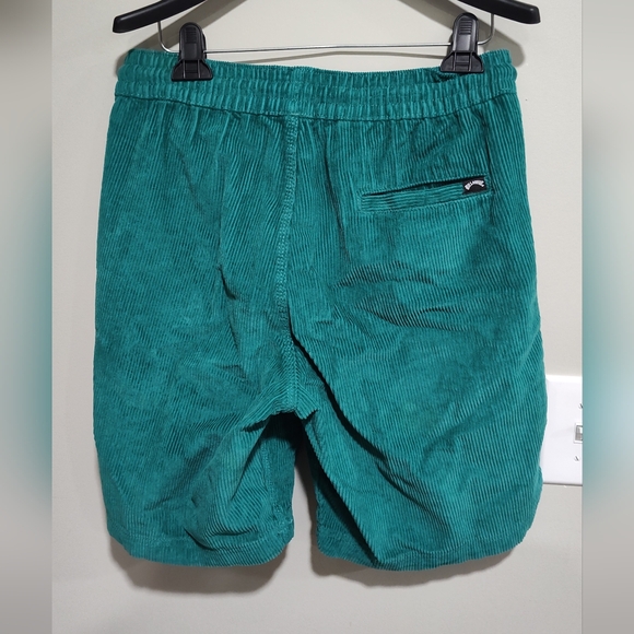 Billabong Mike EW Corduroy Shorts Men's S Green Relaxed Comfy - New With Tags - Picture 5 of 8